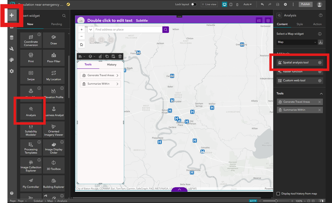 Experience Builder widgets