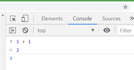 JavaScript console in Google Chrome