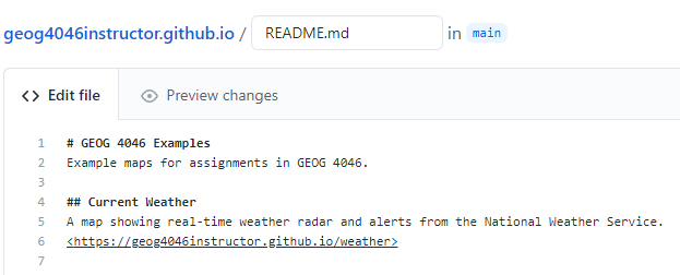 Github README