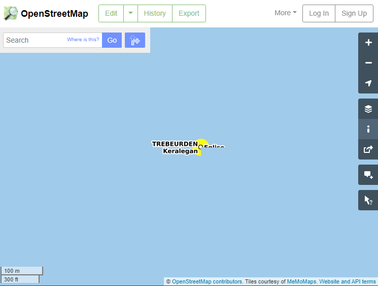 Coordinate system mishap on OpenStreetMap