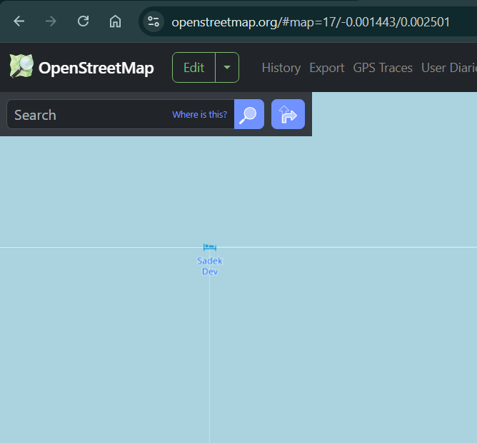Coordinate system mishap on OpenStreetMap